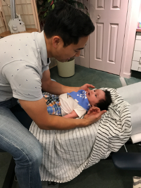 chiropractic for babies, baby adjustment, Dr. Tyler Kong